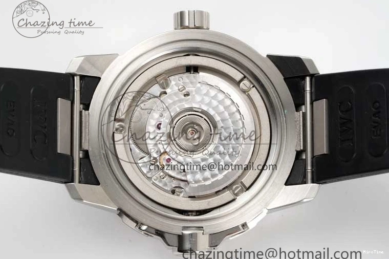MIROTIME 0805 Aquatimer SS IW3290 RSF 1:1 Best Edition Blue Dial on Black Rubber Strap A Fashionable 7074